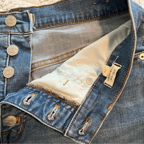 Madewell Button Fly High Rise Shorts - Picture 7 of 10